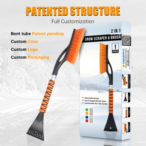 Qeepei Bán Buôn Tự Động Mùa Đông Làm Sạch Tuyết Quét Remover Xẻng Bàn Chải Với <span class=keywords><strong>Ice</strong></span> <span class=keywords><strong>Scraper</strong></span> Cho Xe - Product Image 4