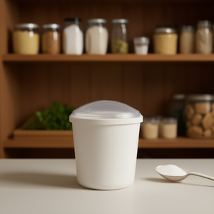 Contenedor de Harina Comercial Prosave de 11.4 Galones (280 Tazas), de Plástico, para Almacenamiento de Ingredientes de Cocina, Color Blanco, con Tapa y Estante - Product Image 2