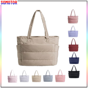 Bolso Tote Acolchado para Mujer, Ligero, con Asa Simple y Cierre de Cremallera, Ideal para Viajes, Trabajo, Playa y Gimnasio - Product Image 1