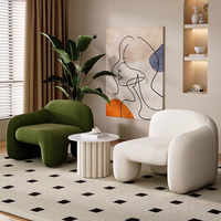 Fauteuil de réception inclinable écologique, design moderne vert, forme spéciale pour salon, coin salon, balcon, chambre à coucher