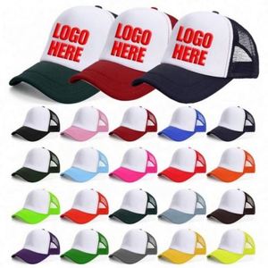 Gorras de béisbol deportivas de mezclilla lavada con bordado, gorra trucker de 5 paneles, gorra trucker de malla y espuma personalizada - Product Image 2