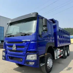 Good condition Sino truck Howo Euro 2 371hp 6x4 10 wheel mining used diesel dump truck for sale