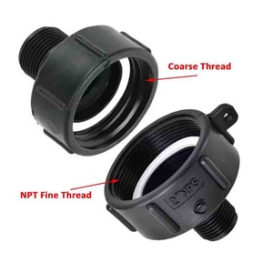 Adaptateur de vidange de réservoir d'eau S60 X 6 vers G2" pour adaptateur mâle en plastique pour eau, adaptateur de vidange d'eau de pluie IBC, convertisseur de fût à eau - Product Image 5