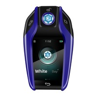 Télécommande universelle intelligente à écran tactile LCD en alliage d'aluminium pour /Benz/Audi/ avec entrée sans clé et démarrage à une touche