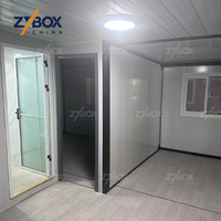 Casa Modular Prefabricada Minimalista ZYBOX de 20 pies con Techo Plano y Expandible, con 2 Dormitorios, para los Mercados de EE. UU., Australia y Canadá