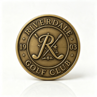 Koin Kustom untuk Klub Golf Desain Koin 3D Buat Logo Anda Sendiri Dua Sisi Penanda Bola Golf 38mm Hadiah Mewah Klub Golf Nasional