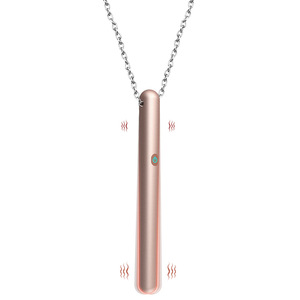 Vibrateur en forme de collier en métal pour femmes, forte vibration, silencieux, rechargeable par USB, mini masseur portable en forme de balle - Product Image 1
