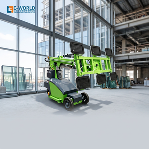 เครื่องยกกระจกอัตโนมัติ Eworld Yellow 304 Steel Glass Loading Machine 220V/380V พร้อมหุ่นยนต์ดูดสูญญากาศ สำหรับกระจกหนา 1-40 มม. รองรับน้ำหนักได้ 100% - Product Image 1