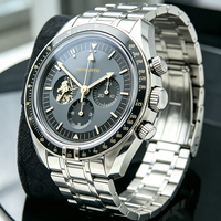 Herren Lunar Landing Series Drei-Augen-Sechs-Zeiger Mode Luxus Wasserdichte Automatische Mechanische Chronograph-Uhr