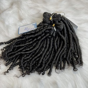 Vente en Gros de Cheveux Vierges Vietnamiens à Double Tirage Extensions de Cheveux de Trame Bouclés Crépus Noirs Naturels Pixie - Product Image 6