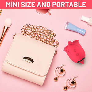 Vibratore a Rosa con Funzione di Succhiamento e Leccamento in Silicone per Donne, Impermeabile IPX5 con 12 Modalità di Vibrazione - Product Image 4