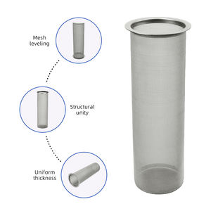 ओएम एस 304 316एल स्टेनलेस स्टील धातु तार जाल ब्रेडेड स्क्रीन सिलेंडर निस्पंदन टोकरी - Product Image 5