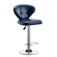 Chaise d'hôtel pivotante en cuir moderne, tabouret de cuisine de luxe en métal, chaise de bar pour table de bar