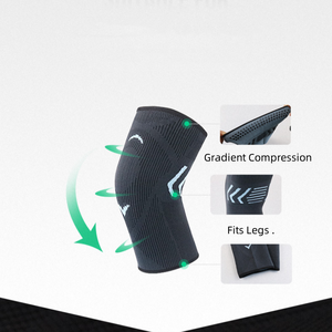 Support de compression confortable en nylon pour manchon de genou Cyclisme Course à pied Support de genou antidérapant - Product Image 6