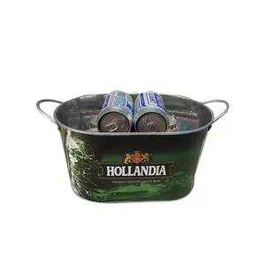 Bar Outils Personnalisé Grand Refroidisseur De Glace En Métal Galvanisé Seaux À Glace Champagne Bière Seau À Glace pour Oncle Jumbo's Live Proud - Product Image 3