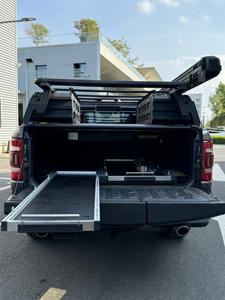 Atacado Universal Alumínio Liga Carga Cama Slide Bandeja Full Size Pickup <span class=keywords><strong>Truck</strong></span> Offroading Acessórios - Product Image 5