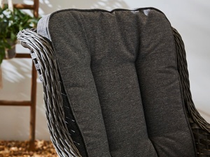 Ensemble de salle à manger en rotin 6 places avec table ovale à foyer gris - Fabricant chinois Ensemble de canapé de jardin - Product Image 5