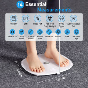 체중을위한 고정밀 디지털 스마트 욕실 저울 14 키 신체 구성 분석 동기화 앱 - Product Image 3