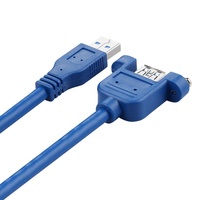 Cable de Extensión USB 3.0 de Alta Velocidad 5Gbps, Tipo A Macho a Hembra, para Montaje en Panel, con Blindaje Trenzado y Revestimiento de PVC, para Computadora/Placa Base