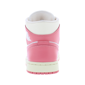 Chaussures de basketball confortables et amortissantes pour femme, modèle 1 Mid, coloris Sail Pink Salt Guava Ice, à lacets - Product Image 3