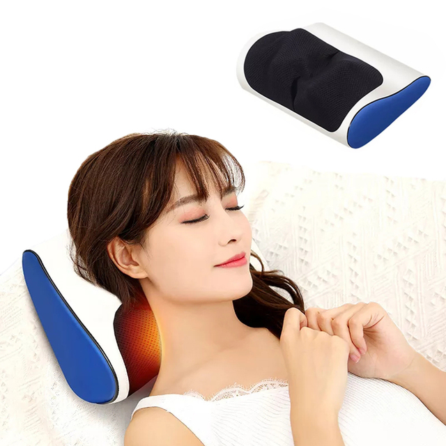 Memory Foam Fan Cooling U-shaped Office Travel Neck Smart Pillow for Airplane Car and Nap Use Function Pillow