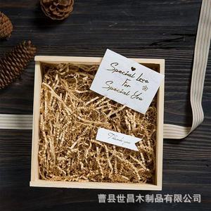 Caja de almacenamiento de madera cuadrada para juego de té, caja de regalo con tapa para regalo de cumpleaños - Product Image 3