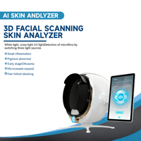 Analyseur de peau du visage 3D portable à intelligence artificielle, testeur facial, scanner, miroir magique pour le visage, appareil d'analyse de la peau, analyseur de peau