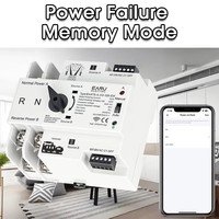 EARU EWeLink WiFi Smart Remote Control 2/3/4P 125A AC 230V ATS Commutateur de transfert automatique double alimentation EAATS-A