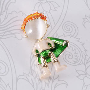 Broche de <span class=keywords><strong>super</strong></span>-<span class=keywords><strong>héros</strong></span> en alliage émaillé à effet goutte d'huile pour homme, polyvalente et simple, pour le quotidien et les trajets, accessoire vestimentaire exquis - Product Image 4