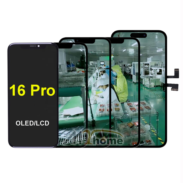 OLED Wholesales for iPhone Soft OLED 13Pro 14Pro 15Pro Max LCD Mobile for iPhone High Refresh Rate OLED Screen 16Promax