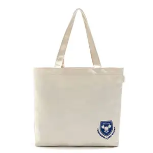 Factory sale Promotional OEM Canvas Tote Bag Leather Handle Drawstring Shopping Cotton Bag Reusable sona package