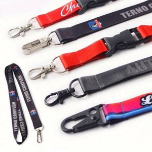 Promotional Lanyard Polyester Printing Neck Strap Lanyard With Logo ID Card Holder - Product Image 1