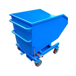 500Kg Laadcapaciteit Standaard Beweegbare Schroot Bak <span class=keywords><strong>Trolley</strong></span> Zware Zacht Stalen Metalen Afvalcontainer - Product Image 2