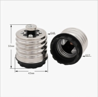 Douille de conversion de lampe à vis en plastique de qualité supérieure, marque Ruyi, E40 vers E27, pour usage intérieur, 250V, avec garantie de 3 ans