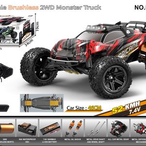 รถบังคับวิทยุ 2.4g 4wd รุ่น SJY-HS10521 ความเร็ว 52 กม./ชม. 70 กม./ชม. ของเล่นรถดริฟท์ ขับเคลื่อนสี่ล้อแบบไร้แปรงถ่าน ขนาด 1/10 ของขวัญ - Product Image 5