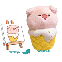 Poupée en peluche miniature personnalisée avec doublure en maille de nylon longue et design brodé