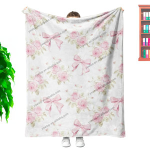 Manta suave y acogedora con flores, ropa de cama de plantas botánicas de felpa, manta decorativa con flores silvestres, manta Floral, regalos para niños y hombres - Product Image 5