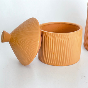 Pot de bougie vide <span class=keywords><strong>en</strong></span> forme de maison de chalet <span class=keywords><strong>en</strong></span> <span class=keywords><strong>terre</strong></span> <span class=keywords><strong>cuite</strong></span> bon marché - Product Image 4