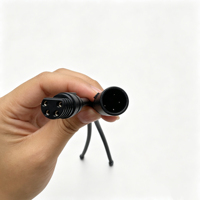 Câble pré-câblé personnalisé avec connecteur étanche à 4 broches pour l'éclairage LED extérieur et l'automatisation des équipements