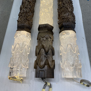 Scultura Moderna in <span class=keywords><strong>Legno</strong></span> Astratta per Interni, Decorazione di Lusso Trasparente per la Casa, Scultura in Resina Trasparente - Product Image 2