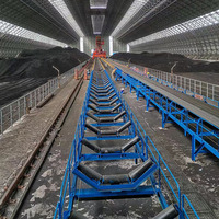 Système de transport de matériaux pour ligne de production d'agrégats de carrière - Convoyeur à bande