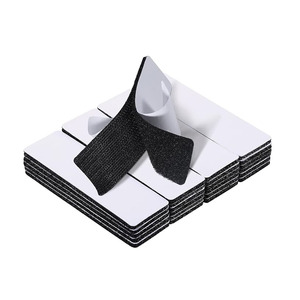 Kostenlose Probe selbst klebende Klett verschlüsse Runde Punkte Quadratische Pads Starker klebriger Rücken für die Home Office School - Product Image 4