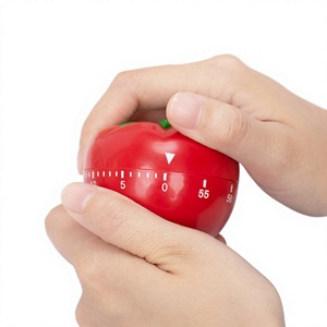 1 pièce Minuteur mécanique en plastique pour la cuisine, l'étude et la pâtisserie, avec rappel 'Pas de cuisson', outil d'apprentissage du temps pour enfants - Product Image 3