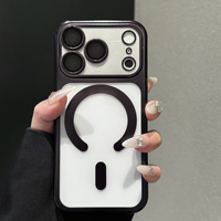 Coque de téléphone à protection intégrale pour objectif d'appareil photo, compatible iPhone 18 Pro, 17, 16, 15, 14, 13, 12 Pro Plus, finition mate électroplaquée