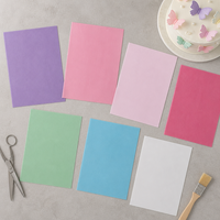 Essbares Waferpapier Tortendekoration 0,35mm 100 Stück pro Beutel Mehrfarbiges Essbares Reispapier für Zuckerblumen Tortendekoration