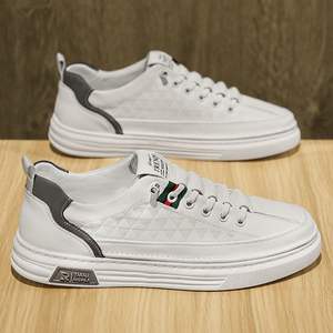 Nuove Scarpe Casual da Uomo 2026 Traspiranti e Resistenti all'Usura, in PU Artificiale, con Fodera in Cotone Bianco, Sneakers Basse alla Moda per Giovani - Product Image 1