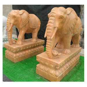 Statue en <span class=keywords><strong>pierre</strong></span> sculptée, éléphant, Sculpture de chine, marbre <span class=keywords><strong>blanc</strong></span>, <span class=keywords><strong>pierre</strong></span> <span class=keywords><strong>dr</strong></span>, statue de bali, marbre rose - Product Image 3