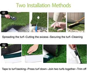 Césped <span class=keywords><strong>Artificial</strong></span> Económico de 6mm-15mm, Césped de <span class=keywords><strong>Bajo</strong></span> Costo para Paisajismo Básico, Cobertura de Suelo para Jardín - Product Image 3