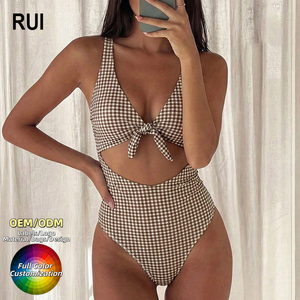 RUIQUWIN Wholesale One Piece Swimsuit Women Sexy Monokini <b>Tummy</b> <b>Control</b> Swimwear Halter Bathing Suit Summer - Product Image 1
