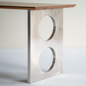 Pieds <span class=keywords><strong>de</strong></span> table en acier inoxydable à découpe circulaire robustes, installation facile, design créatif, base <span class=keywords><strong>de</strong></span> table à manger pour hôtels et restaurants - Product Image 1